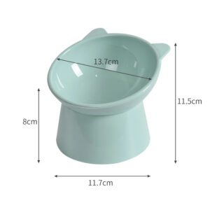 Plato alto para gatos de plastico - Imagen 2