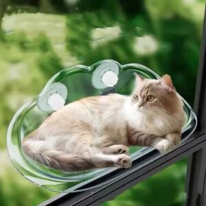 Cama colgante transparente para gatos - Imagen 3