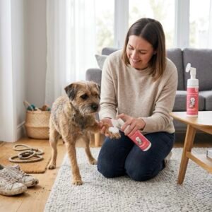 limpiador de patas en espuma para perros