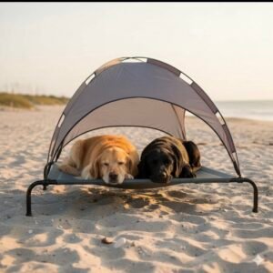 Cama Catre Elevada  con Techo para Perros
