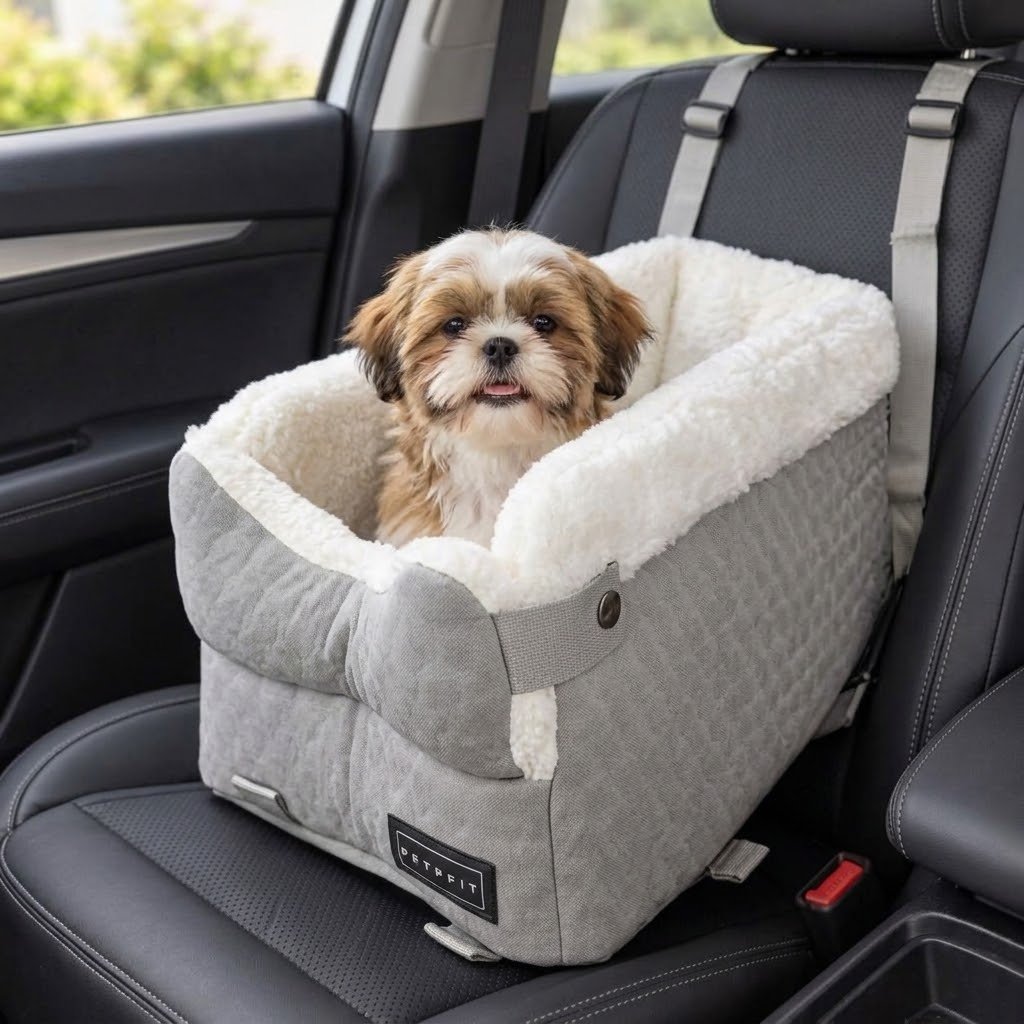 Silla Cubre Asiento para Auto Perros Mini – Tela de Peluche